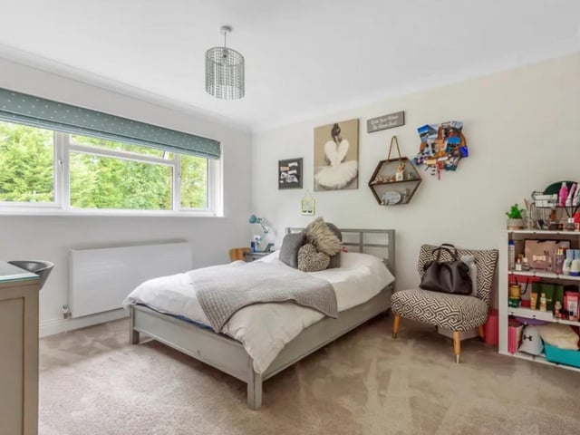 The bedroom has four well sized bedrooms.