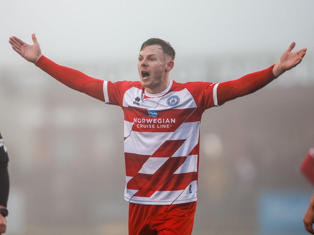 Eastbourne Borough take on Taunton Town in the fog - before the match was abandoned