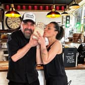 Frankie and Francesca with the mother yeast