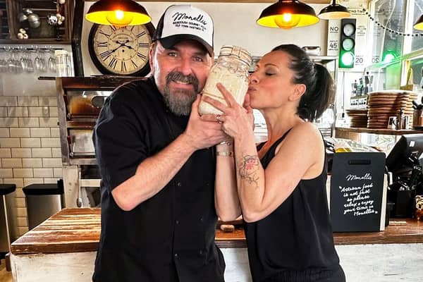 Frankie and Francesca with the mother yeast