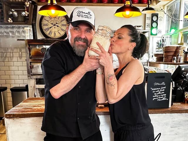 Frankie and Francesca with the mother yeast