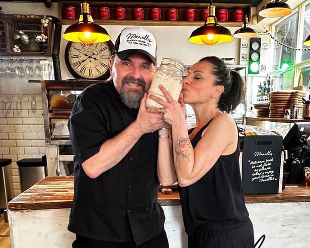 Frankie and Francesca with the mother yeast