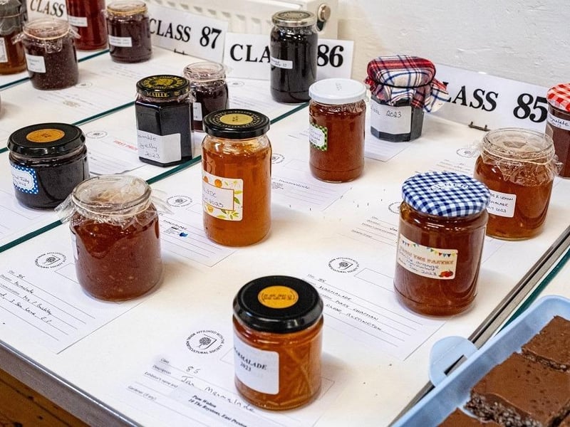Marmalade entries at East Preston and Kingston Horticultural Society’s annual flower show