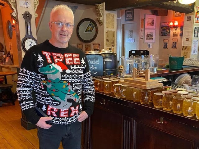 Denman's Lane Dash organiser Ray Gower in Lindfield on Boxing Day 2024