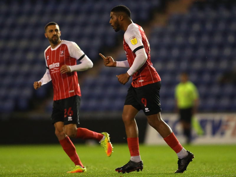 Reuben Reid has 104League Two goals. He scored 18 times in his best season for Plymouth in 2014/15.