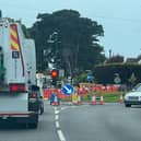 Gas distribution company SGN said it is upgrading its network at the junction of Worthing Road and Mill Lane, Rustington. Photo: Eddie Mitchell