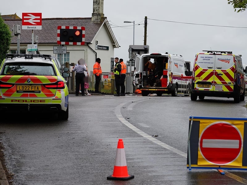 Network Rail and police are on the scene