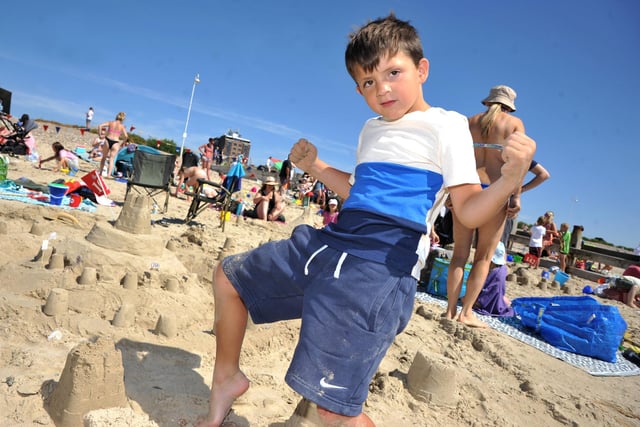 Littlehampton sandcastle competition. Pic S Robards SR2208091