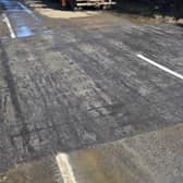 Repairs to the B2201 Chichester Road near Donnington have been completed following the discovery of two large potholes and a water leak. Picture: West Sussex Highways