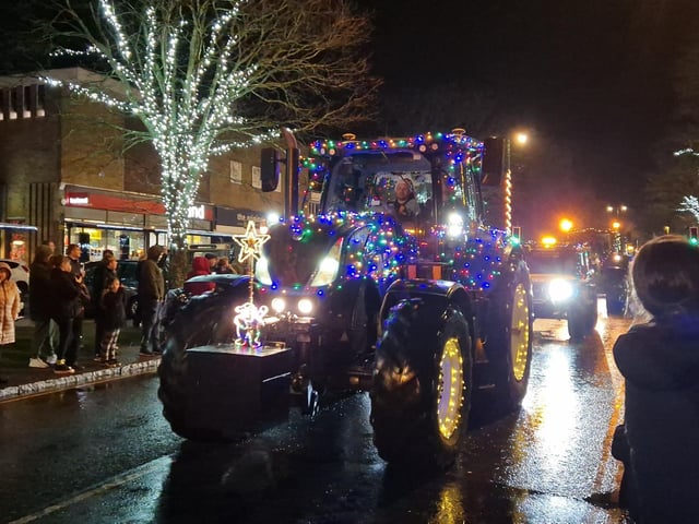 The Arundel Illuminated Tractor Run 2025 in Rustington, which it was visiting for the first time