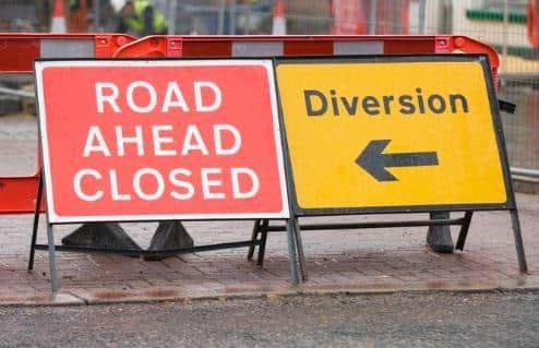 The A283 at Manley's Hill, Storrington, has been shut since a sinkhole was discovered on Tuesday - and is now likely to remain closed 'until early next week'