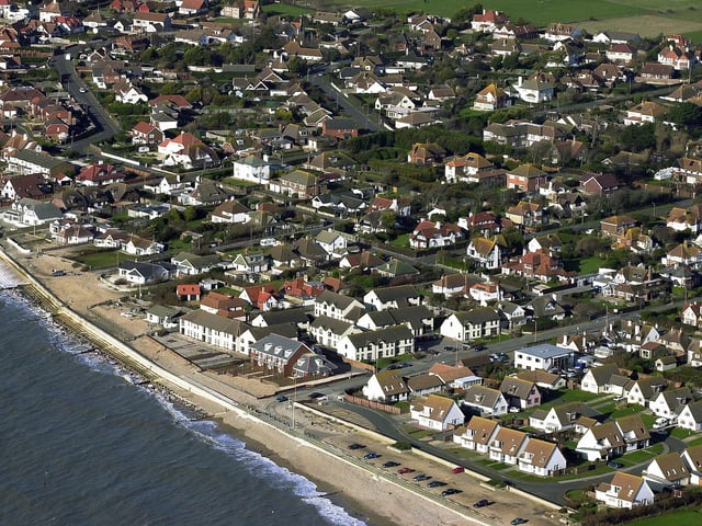 The sea end of Hillfield Road, Selsey