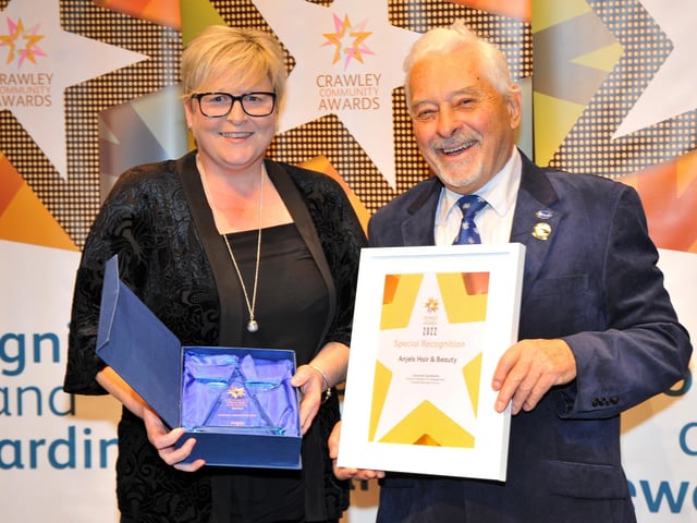 Special Recognition - Anjels Hair & Beauty, presented by Cllr. Chris Mullins