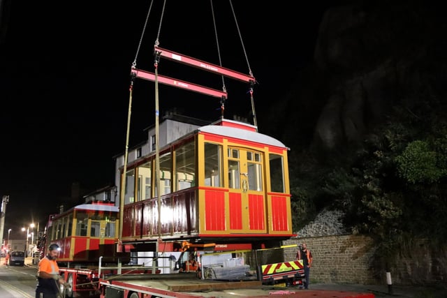 East Hill lift carriages return. By Kevin Boorman
