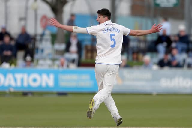 Henry Crocombe in Sussex action | Picture: Sussex Cricket