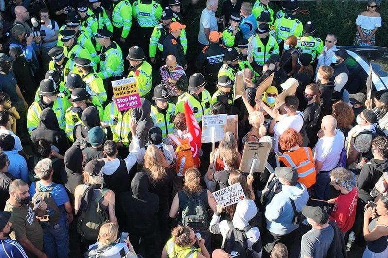 Photo from last night's protest