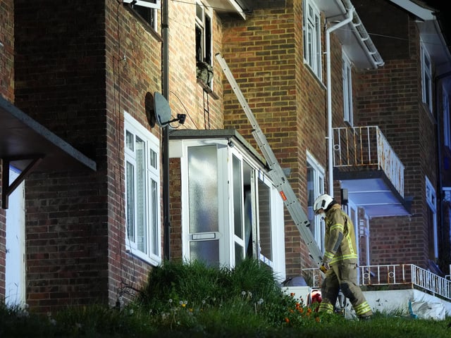 Ambulances and fire crews attended a fire in East Sussex on the evening of Monday, May 1