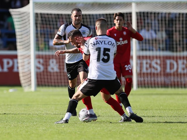 Action from Worthing's win at Dover in National League South