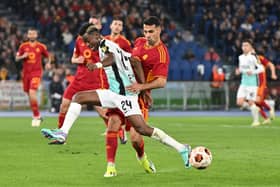 Simon Adingra has been a livewire for Brighton at Roma (Photo by ANDREAS SOLARO/AFP via Getty Images)