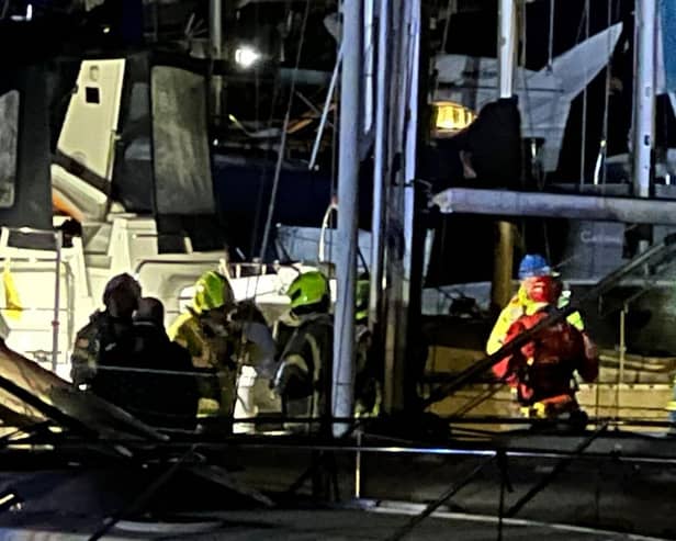 At 8.07 pm on Thursday, March 21, West Sussex Fire & Rescue Service were called to a boat fire in Chichester Marina, Birdham.