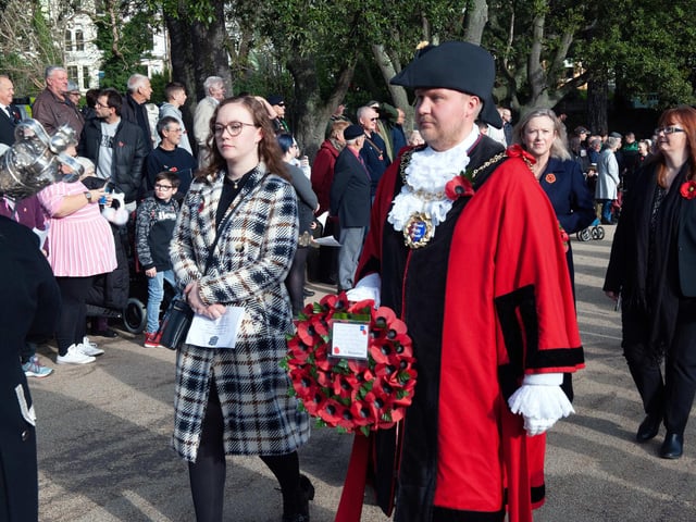 Hastings Remembrance service in Alexandra Park. Photo by Frank Copper