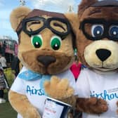Air Bears collecting money at Airbourne.
