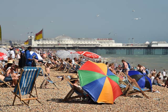 Temperatures are forecast to soar in Sussex over the next few days and the Met Office has issued an amber weather warning for the region. Picture by GLYN KIRK/AFP via Getty Images