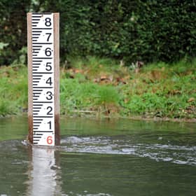Flooding at East Lavant, West Sussex.