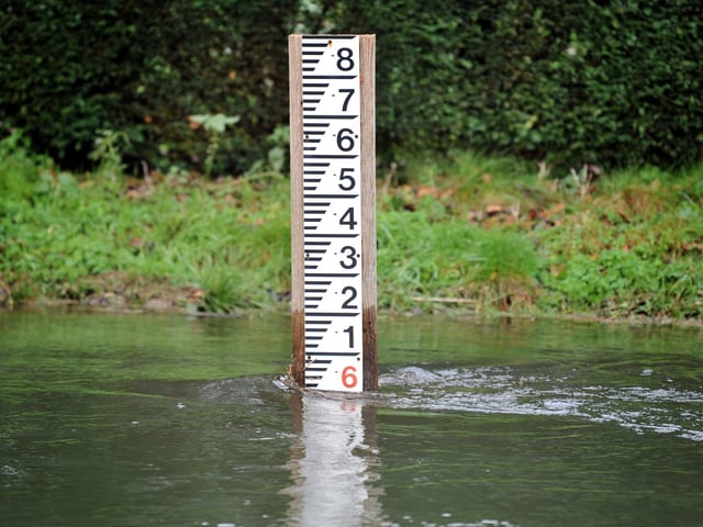 Flooding at East Lavant, West Sussex.