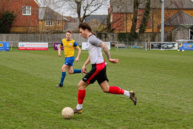 Horsham YMCA on the attack vs Eastboune Town | Picture: Beth Chapman
