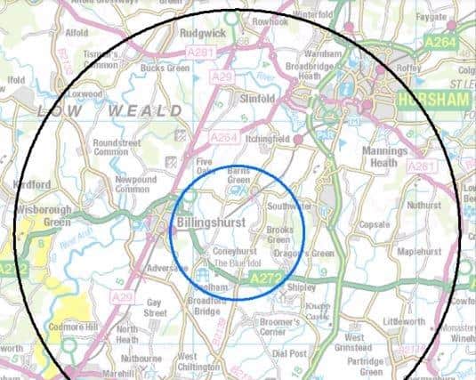 A 3km Protection Zone has been declared around Billingshurst following an outbreak of avian flu, along with a 10km Surveillance Sone