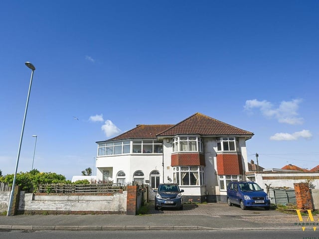 This five-bedroom detached house with direct views of Worthing beach has just come on the market with Warwick Baker at £649,950
