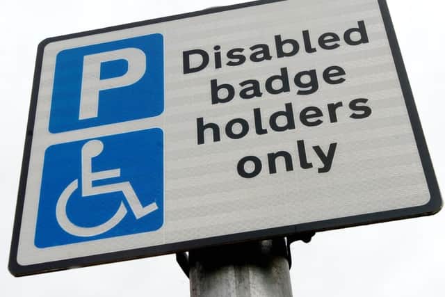 Disabled parking spae