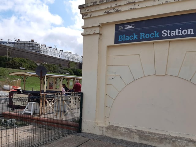 Black Rock Station, the end of the line for the Volk's Electric Railway