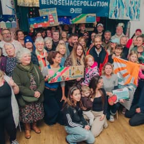 Plastic Free Eastbourne  and Josh Babarinde stand up for Clean Water Bill.