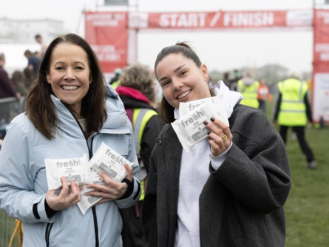Medals, top 3s, sponsors and a variety from the course of this year's Eastbourne Half Marathon