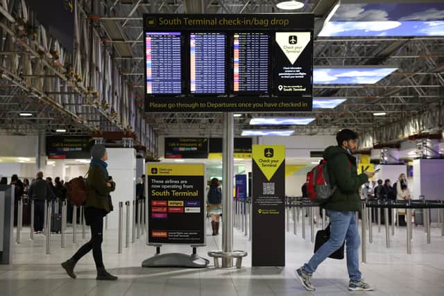Twelve inbound Gatwick flights have been diverted to other airports following an investigation into a ‘suspected drone’ sighting close to the airfield. Picture by Hollie Adams/Getty Images