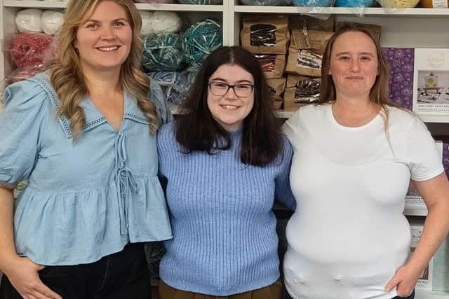 From left to right- Amanda, Ruth and Becky from Cecelia's Crafts | Cecelia's Crafts