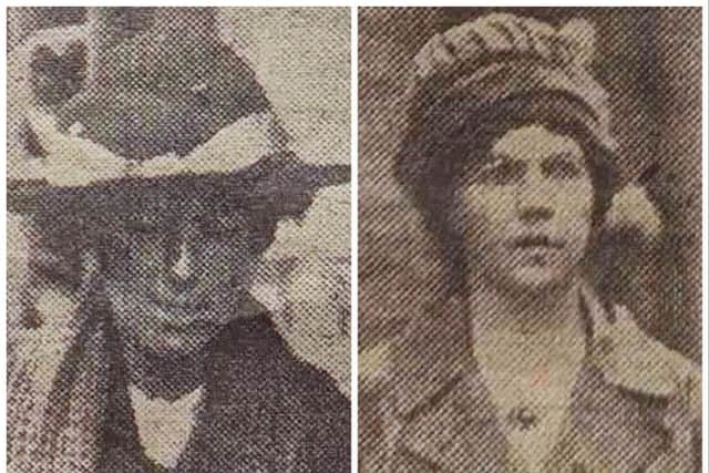 Edith Swan, left, and Rose Gooding. Pictures: Littlehampton Museum
