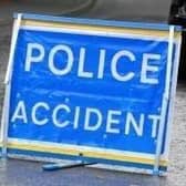 Police accident sign