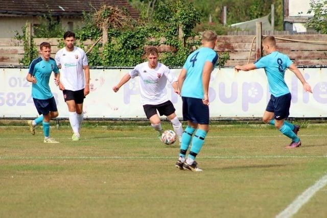 Action from Pagham's win over AFC Uckfield in the SCFL premier