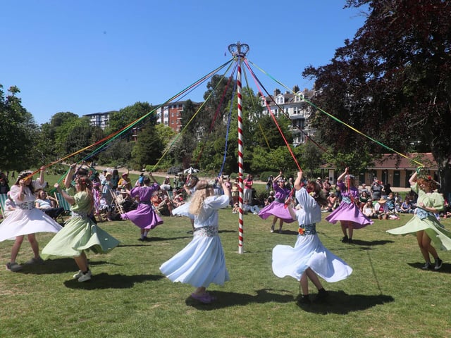 Crowning of the May Queen in Alexandra Park, Hastings, on May 11 2025. Photo by Roberts Photographic.