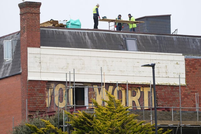 The old Worthing Woolworths sign was uncovered during building works in April, 2023