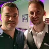 Dave Morgan with former snooker world champion Judd Trump