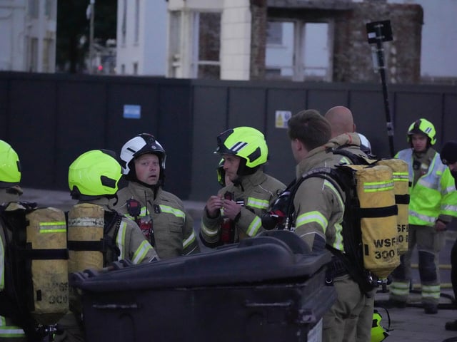 Fire opposite Brighton Hotel