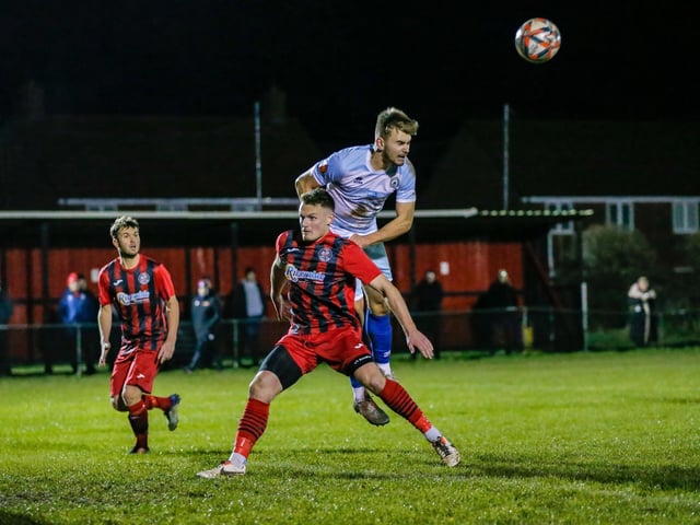 Action from Eastbourne Borough's 2-1 win at Wick in the Sussex Senior Cup