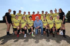 New co-owner Perry McCarthy with Crawley Wasps