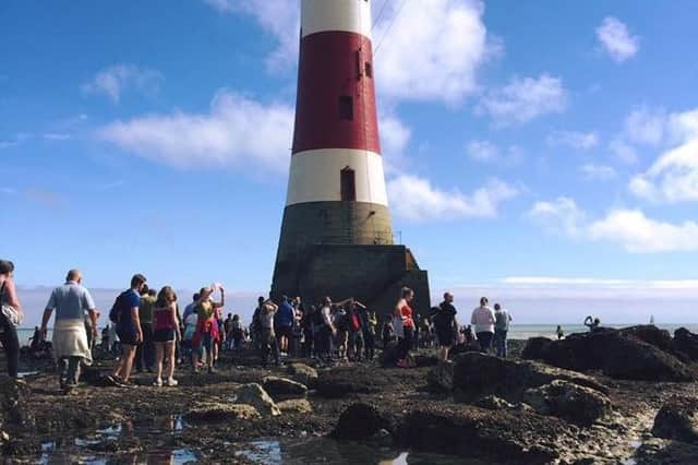 Walkers talking part in Eastbourne's Lighthouse Challenge. Picture from Rotary Club of Eastbourne AM