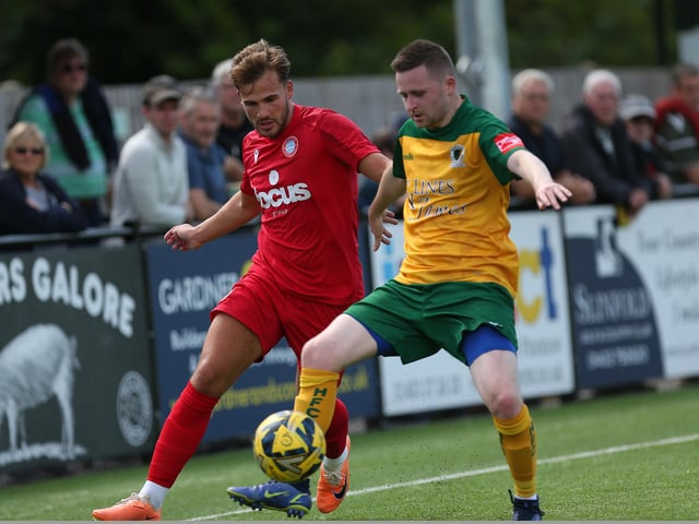 Action from Worthing FC's 3-0 friendly win at Horsham