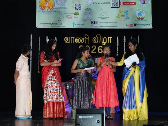 Tamil Learning Centre Crawley celebrated the Festival of Education and the achievements of an inspiring figure of Tamil heritage at Hazelwick School